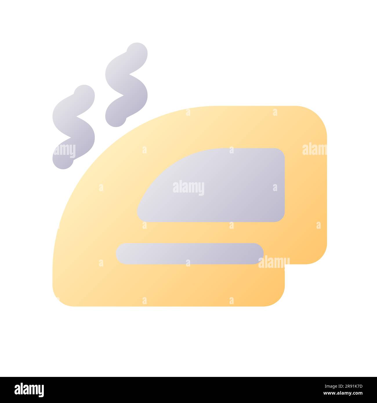 Clothes iron pixel perfect flat gradient two-color ui icon Stock Vector