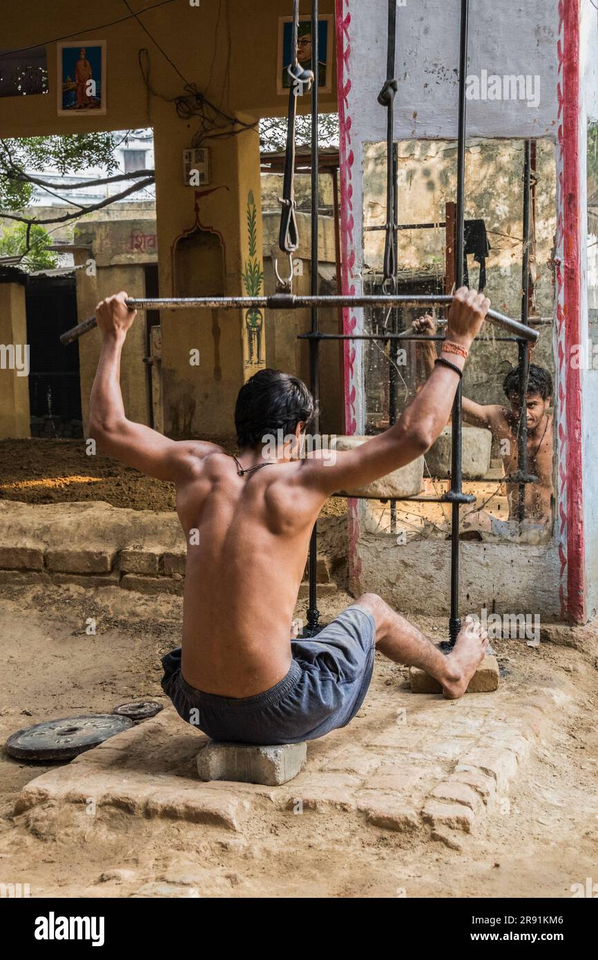 Kushti wrestlers train at an Akhara in Varanasi, India Stock Photo - Alamy