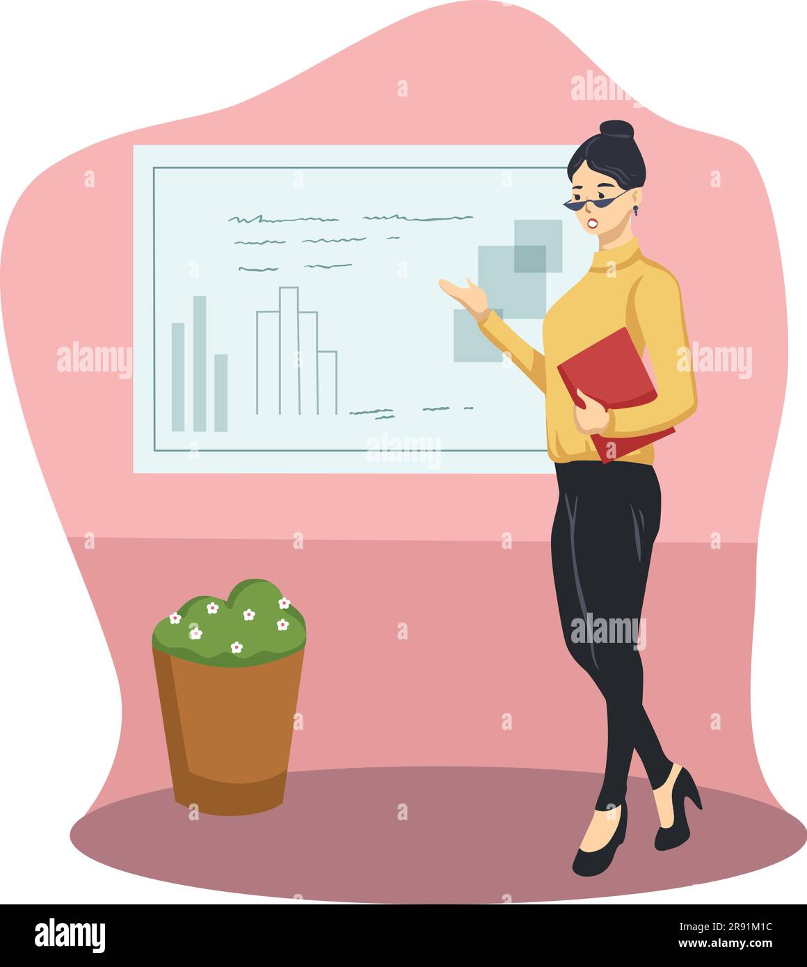 Illustration Of Office Workers Employees Workspace Stock Vector Image illustration-of-office-workers-employees-workspace-stock-vector-image
