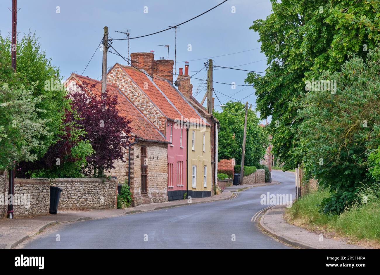 The A149 through Brancaster, Norfolk Stock Photo Alamy