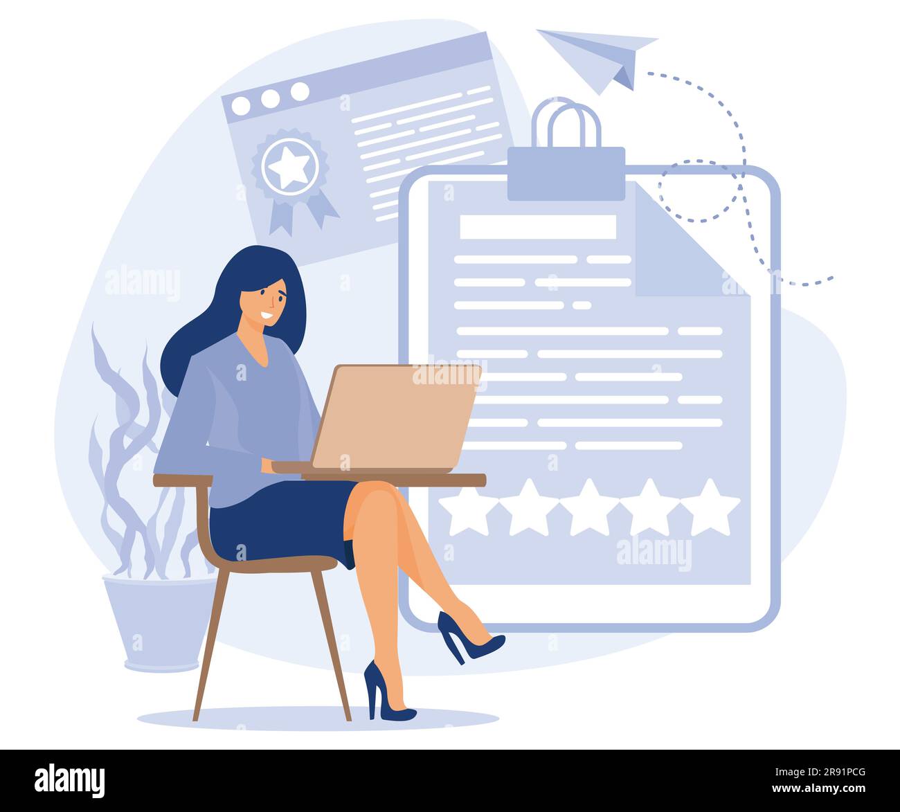 Working Environment Concept Quality Work Employee Performance Flat working-environment-concept-quality-work-employee-performance-flat