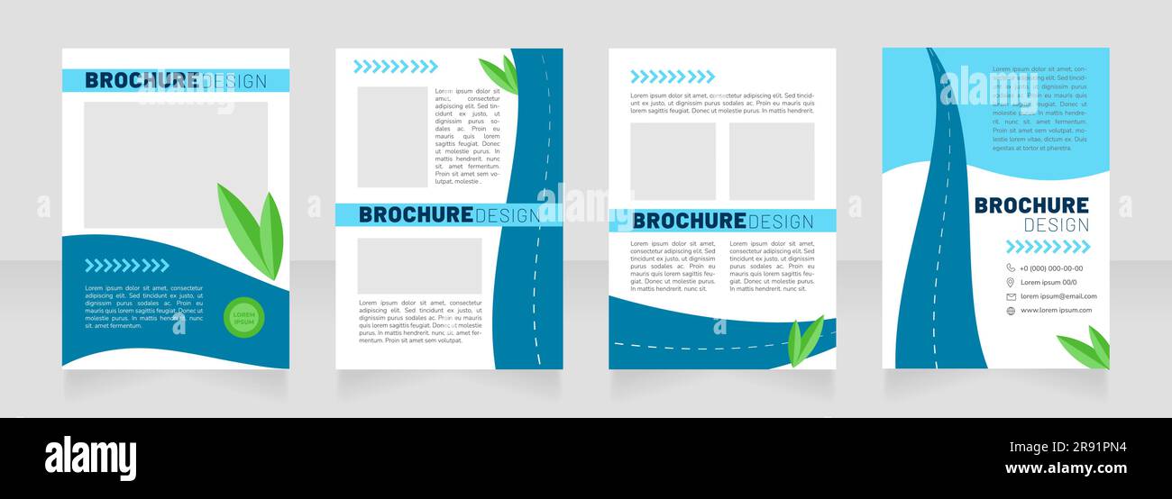 Energy efficient vehicle blue blank brochure design Stock Vector Image ...