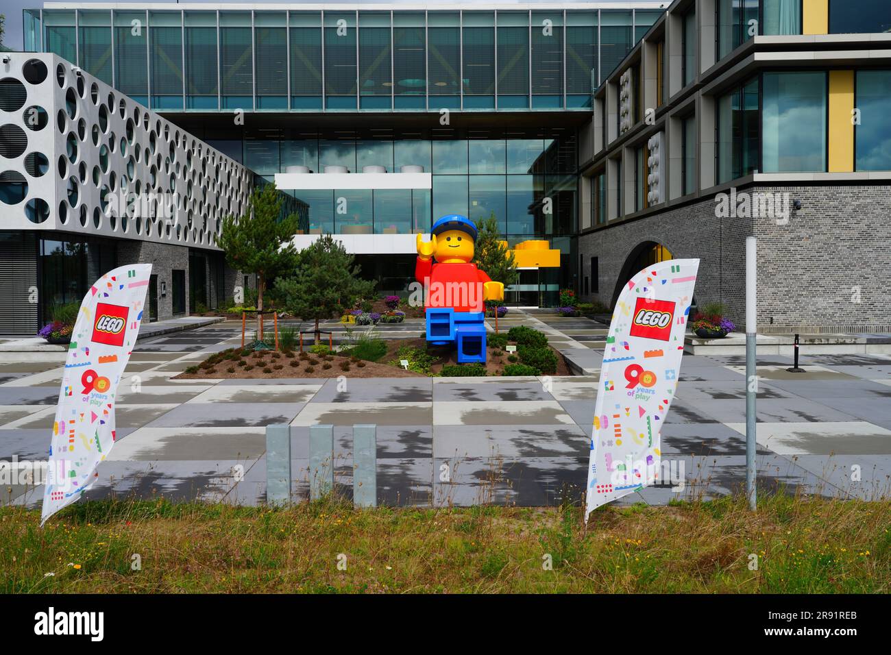 BILLUND, DENMARK –21 AUG 2022- View of the Lego Campus, headquarters of The Lego  Group, Home of the Brick, the world's largest toy company, located in Stock  Photo - Alamy