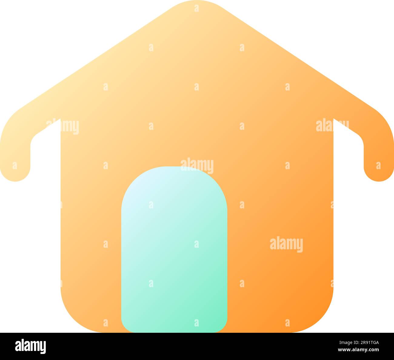 House pixel perfect flat gradient color ui icon Stock Vector