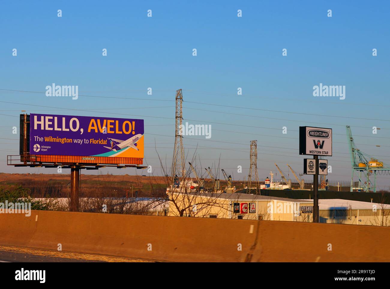 WILMINGTON, DE 30 MAR 2023 View of a billboard advertising ultra low