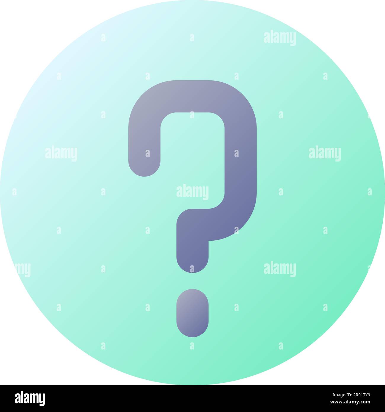 FAQ pixel perfect flat gradient color ui icon Stock Vector