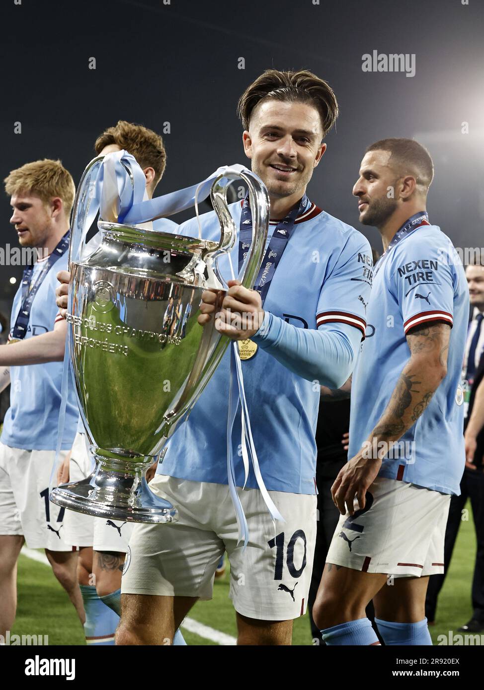 ISTANBUL - Jack Grealish of Manchester City FC with UEFA Champions