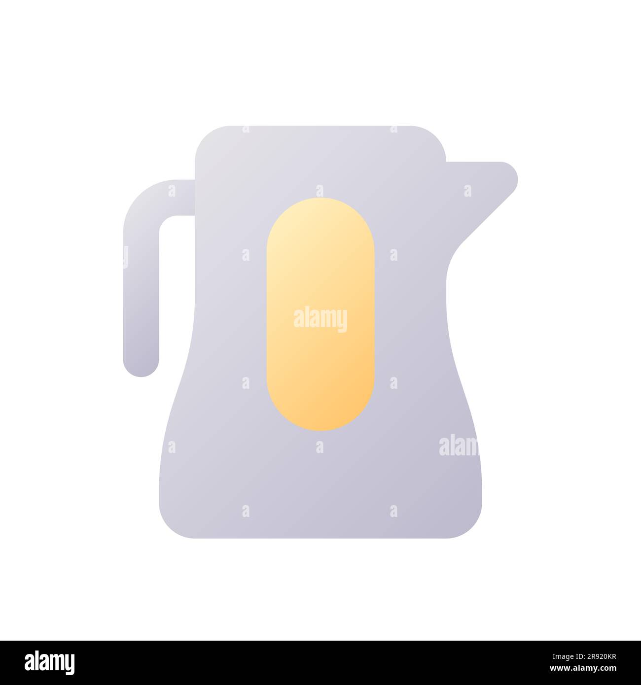 Electric kettle pixel perfect flat gradient two-color ui icon Stock Vector