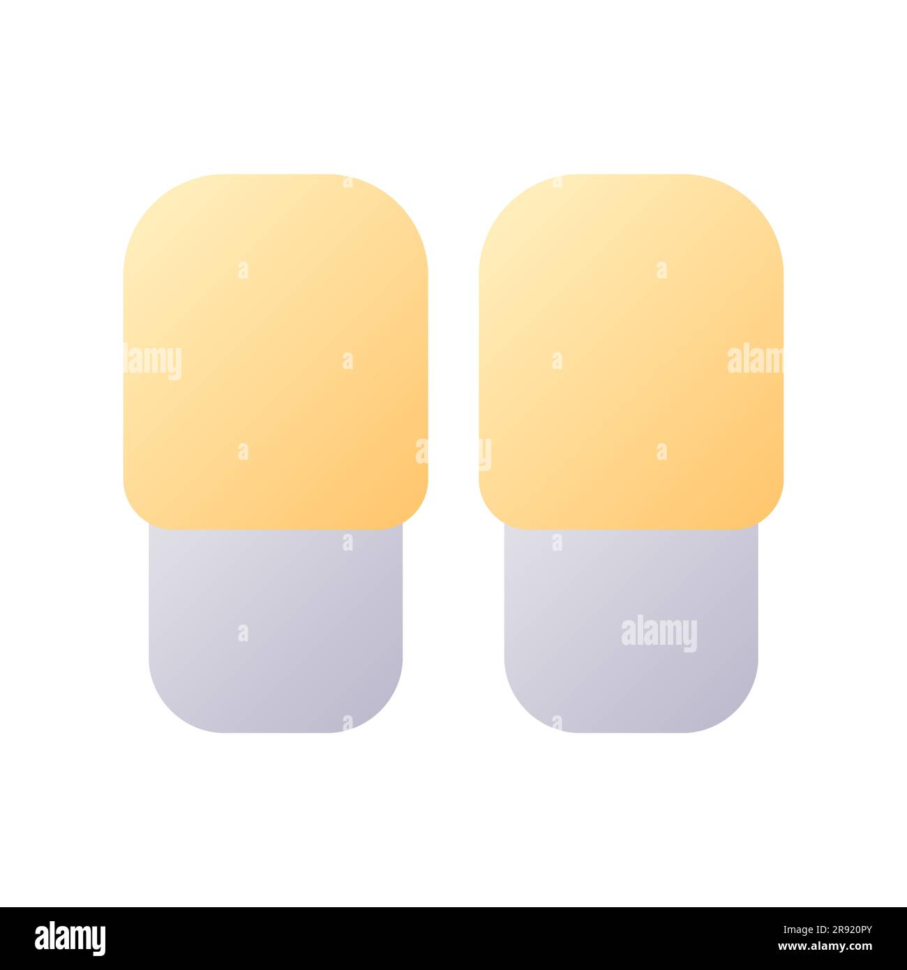 Slippers pixel perfect flat gradient two-color ui icon Stock Vector