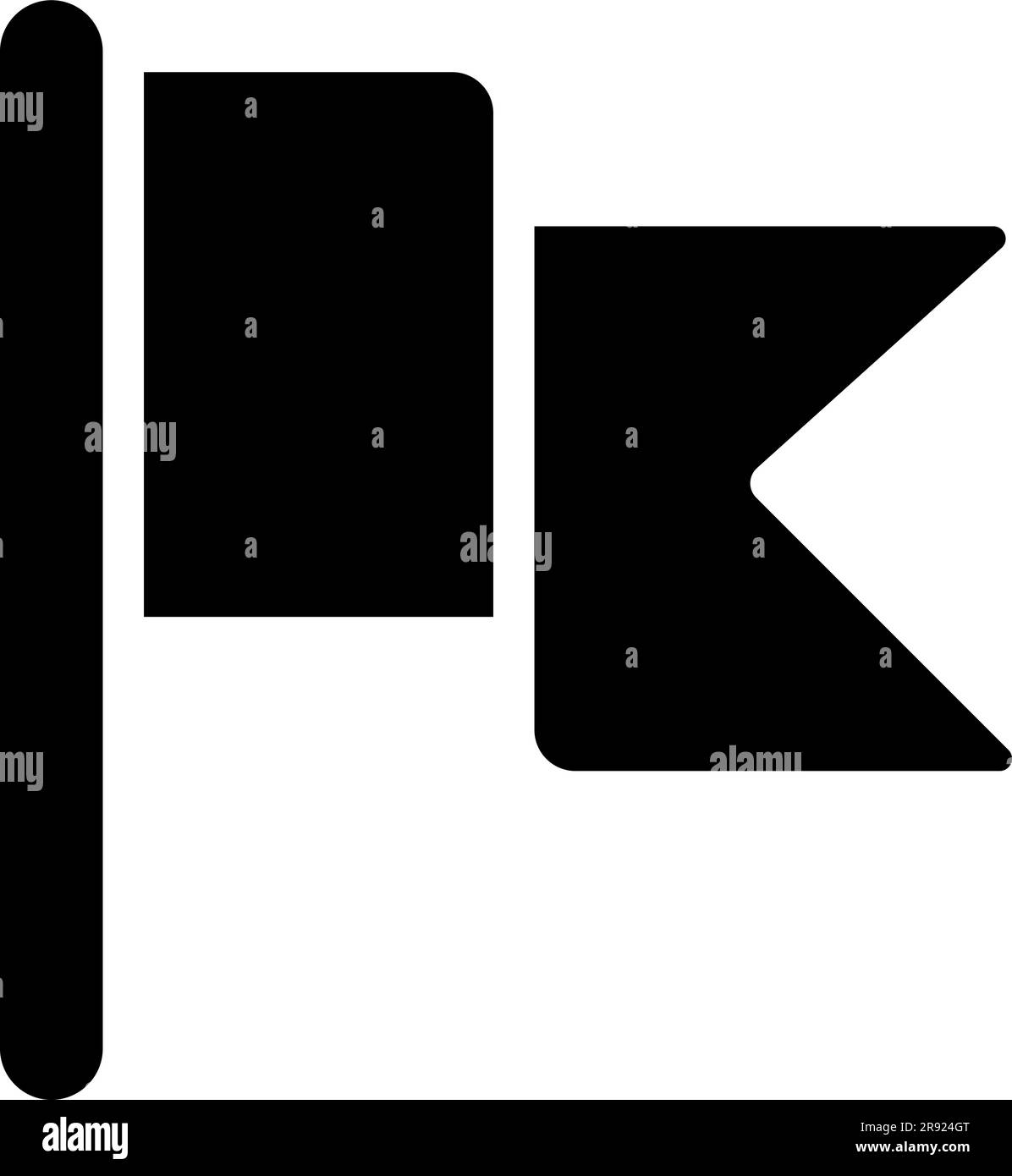 Flag black glyph icon Stock Vector Image & Art - Alamy