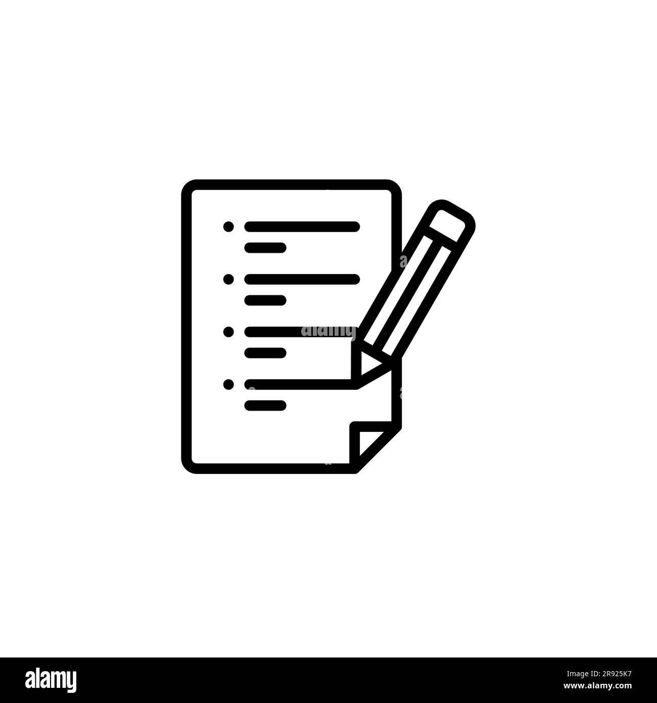 Developing a Detailed Document Pencil Plan for Projects Stock Vector