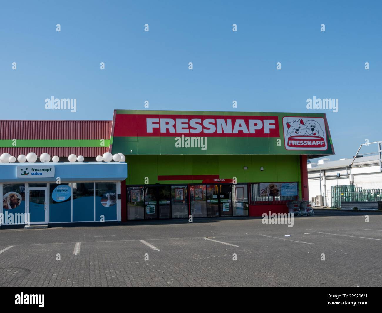 MulheimKarlich, Germany May 18, 2023 entrance and facade of a