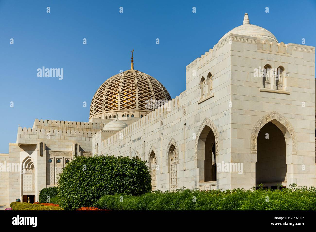 The grand mosque in oman Stock Photo