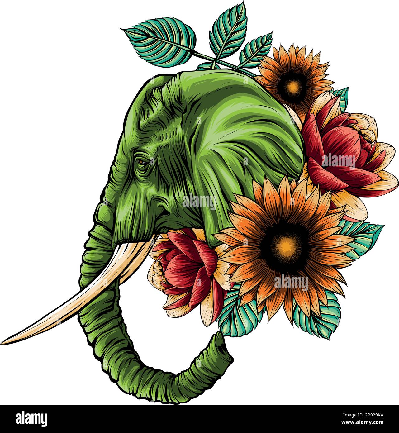 Jungle Flowers Tattoos