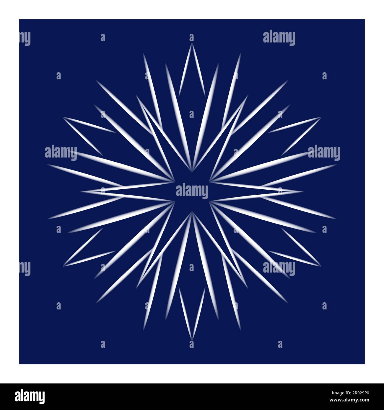 Snowflake Icon or design element Vector illustration Stock Vector