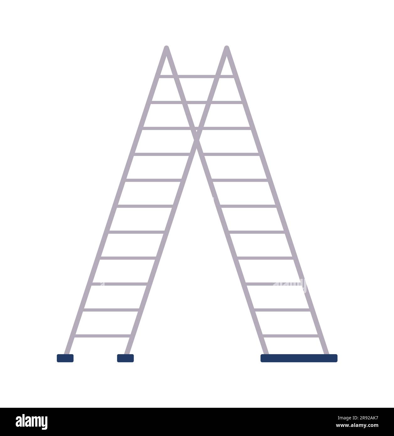 Construction ladder concept Stock Vector