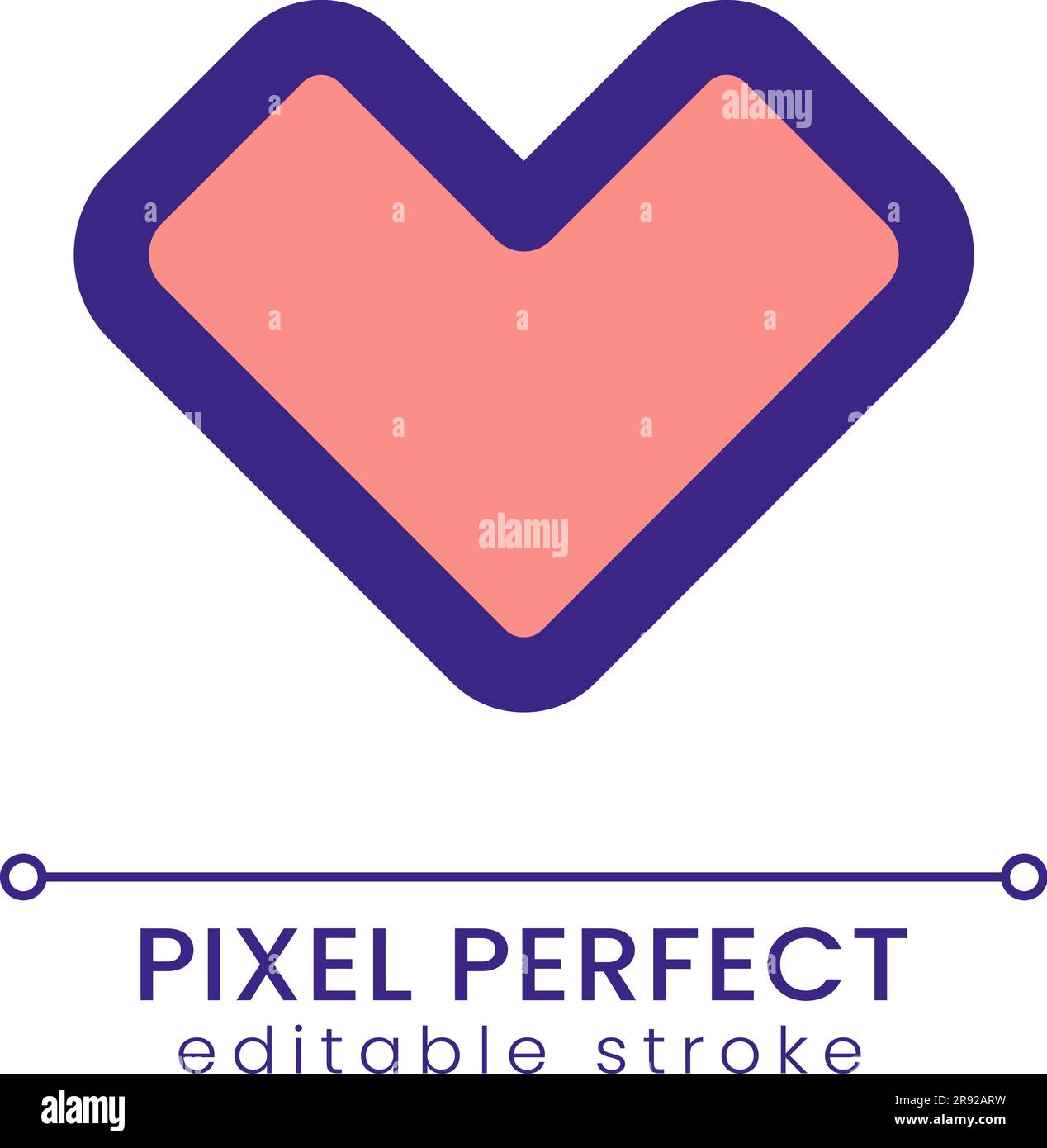 Like pixel perfect RGB color ui icon Stock Vector