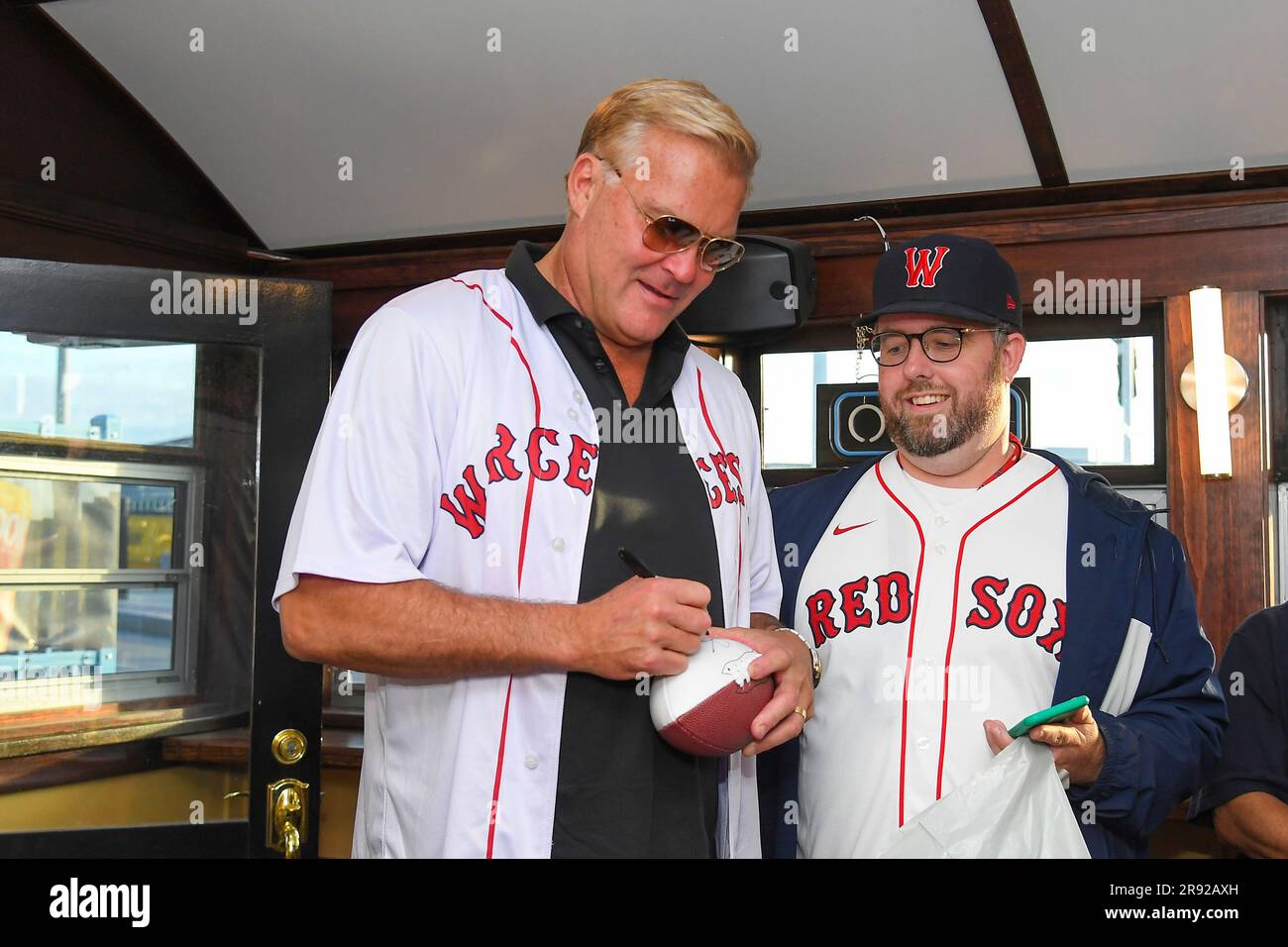 WORCESTER, MA - JUNE 22: Sports broadcaster and former NFL