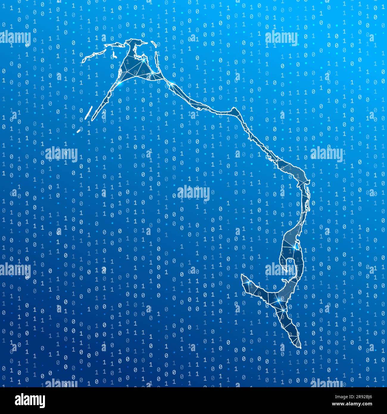 Network map of Eleuthera. Island digital connections map. Technology ...