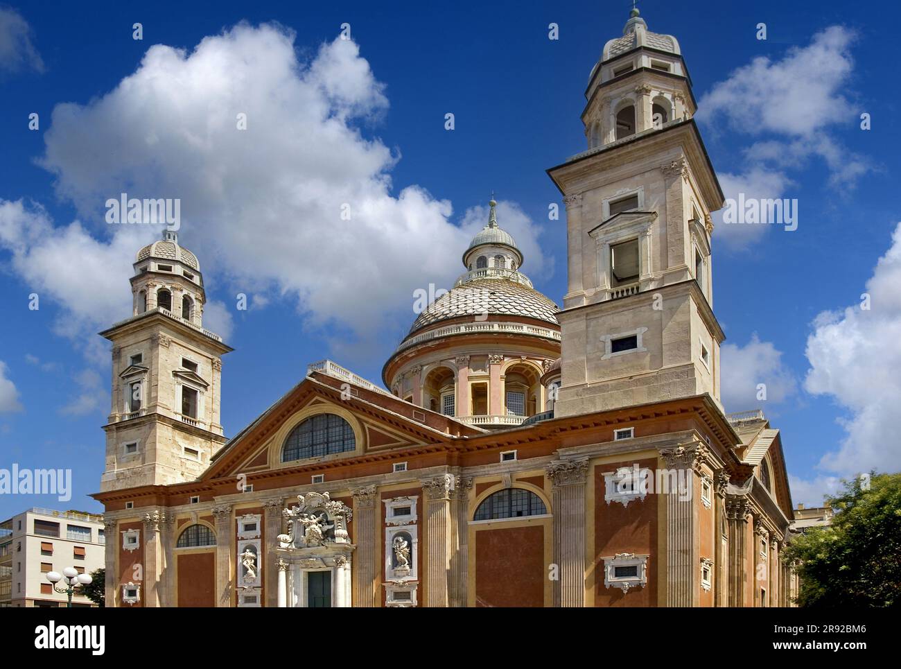 Basilica di Santa Maria Assunta , Italy, Liguria, Genoa, Carignano Stock Photo