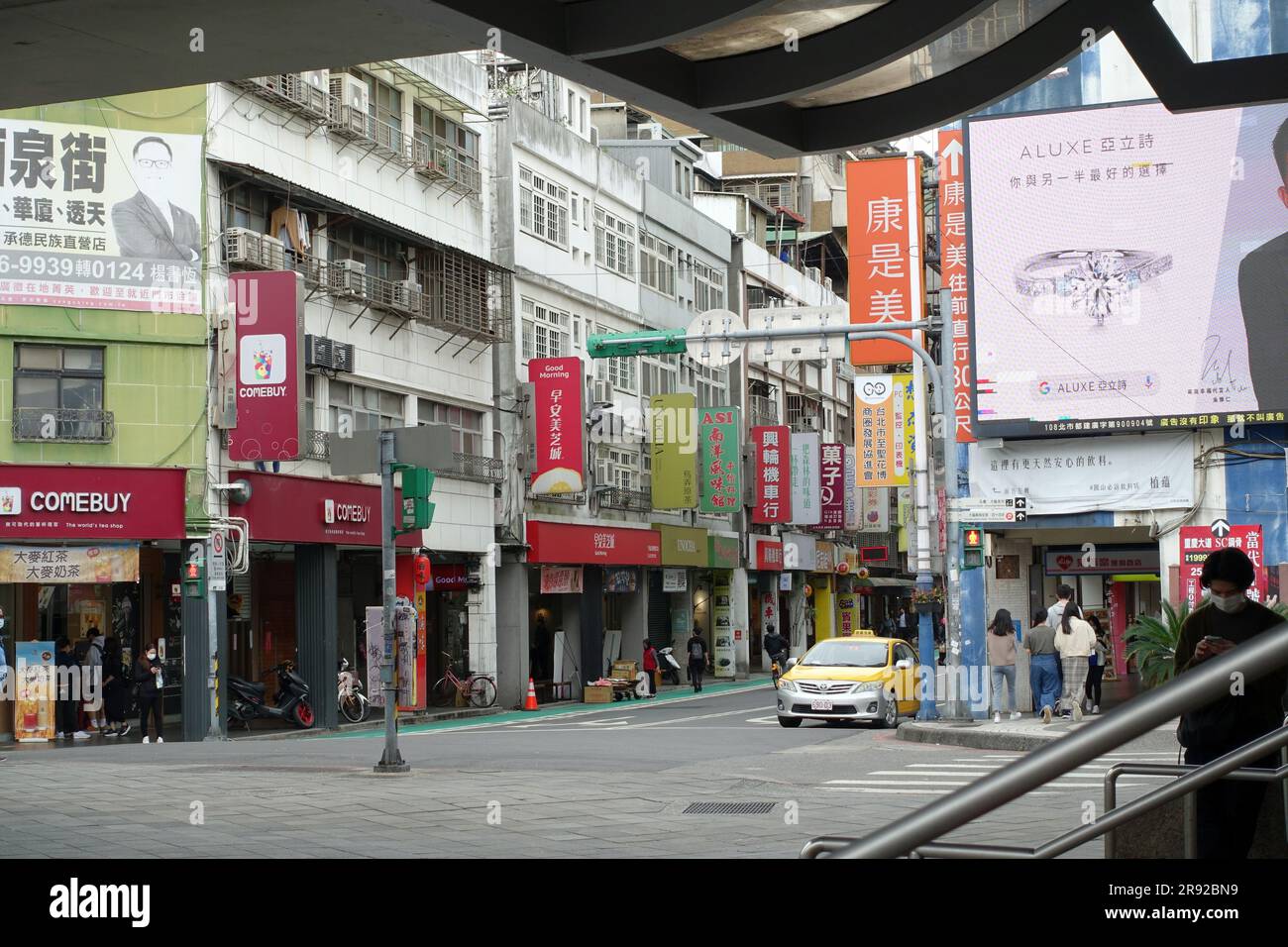 street scene in the inner city, Taiwan, Taipeh Stock Photo