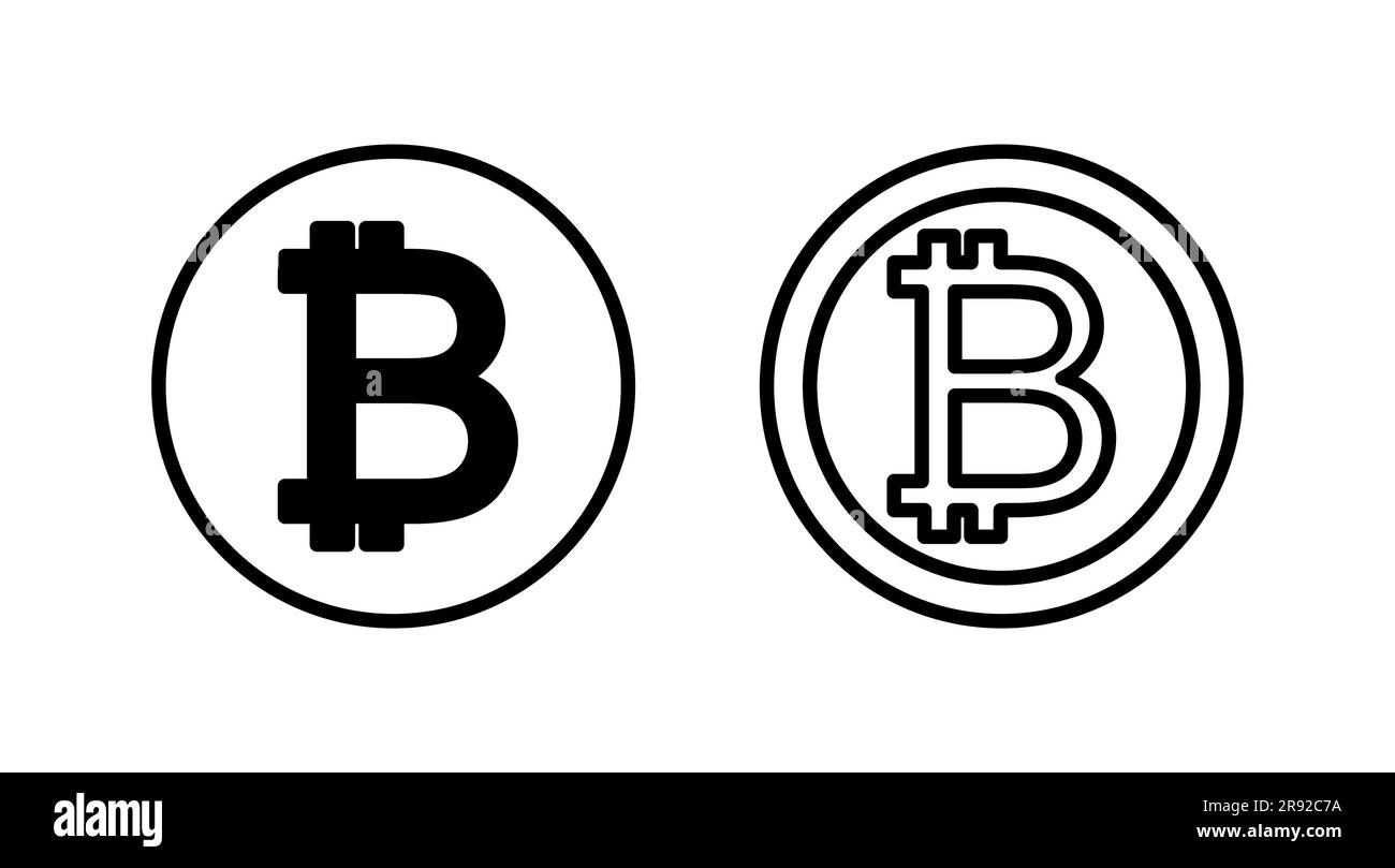 Bitcoin icon vector. payment symbol. Cryptocurrency logo Stock Vector Image  & Art - Alamy