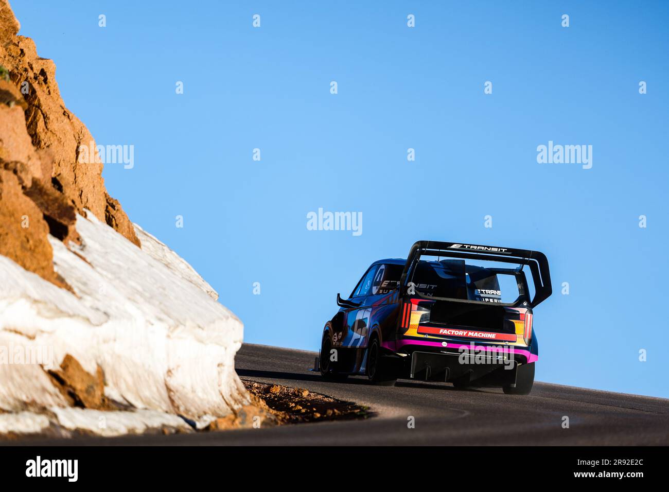 04 Romain Dumas (fra), Ford Performance SuperVan, Pikes Peak Open, action  during Pikes Peak International Hill Climb 2023, The Race to the Clouds,  from June 19 to 25, 2023 in Colorado Springs,