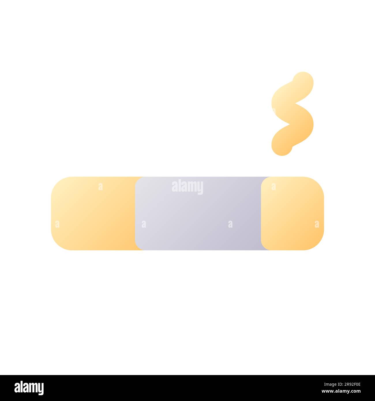 Smoking lounge pixel perfect flat gradient two-color ui icon Stock Vector