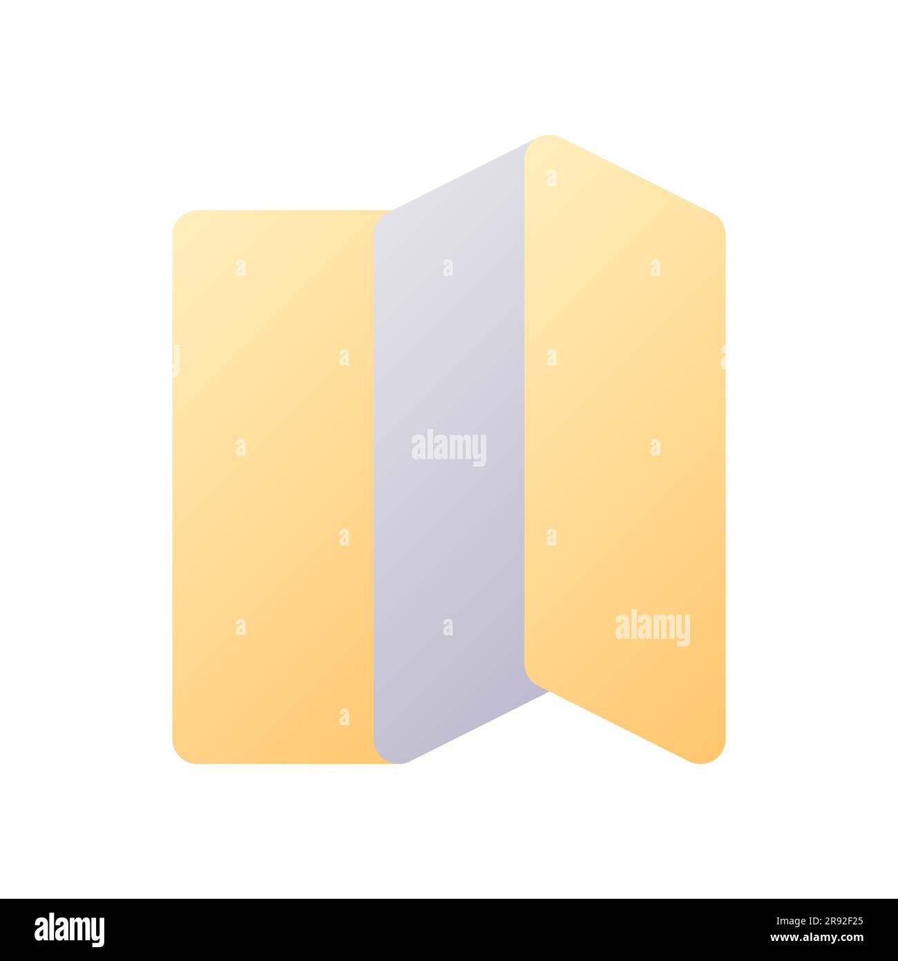 Brochure pixel perfect flat gradient two-color ui icon Stock Vector