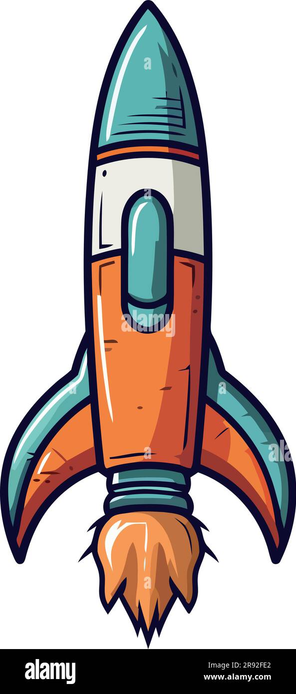 Rocket ship launches into orbit Stock Vector Image & Art Alamy