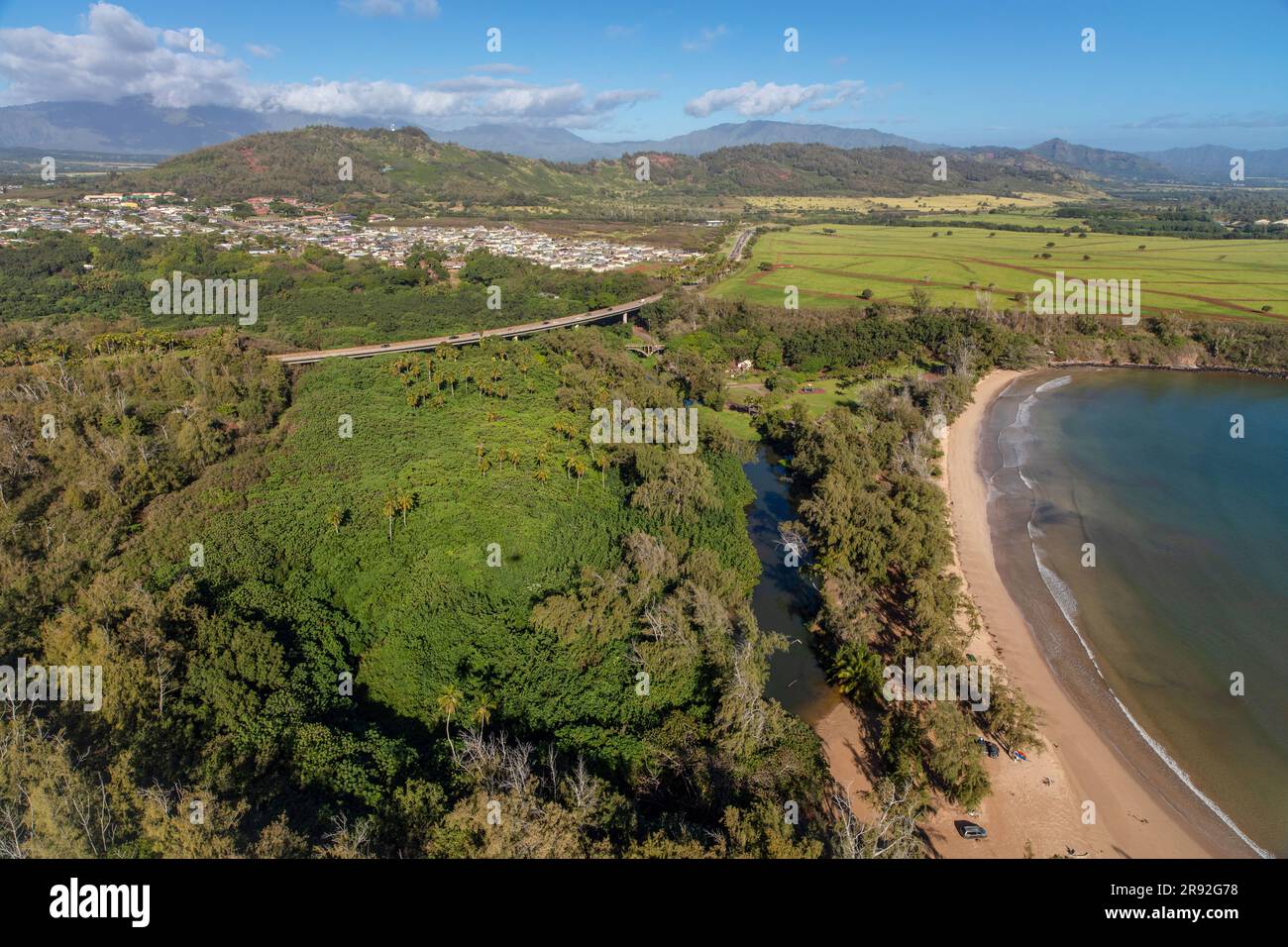 Hanamaulu Bay, Lihue, Kauai, Hawaii Stock Photo Alamy