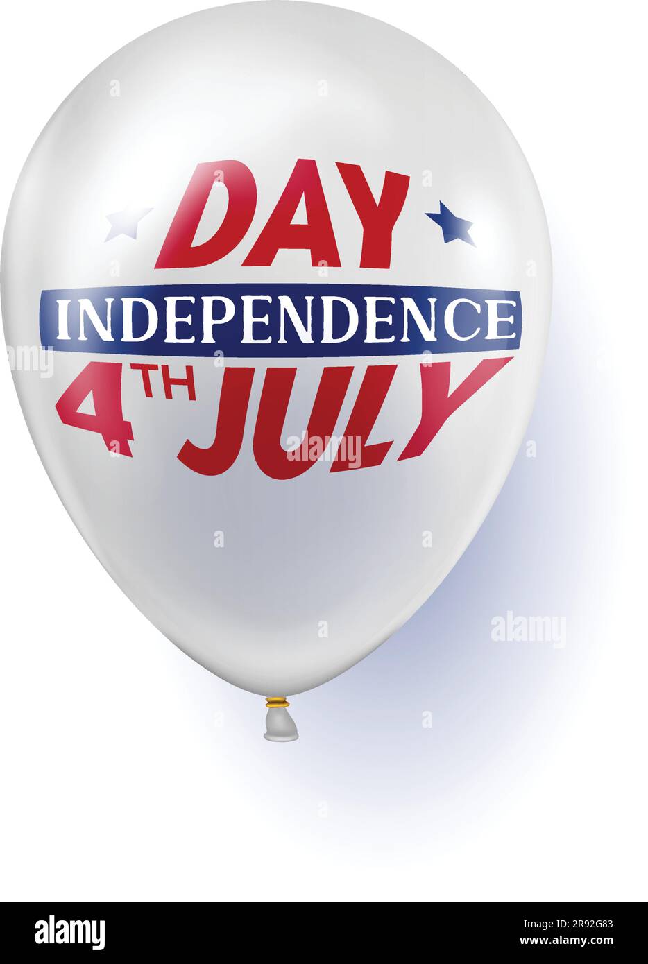 Balloon with inscription 4th of July Independence Day Stock Vector