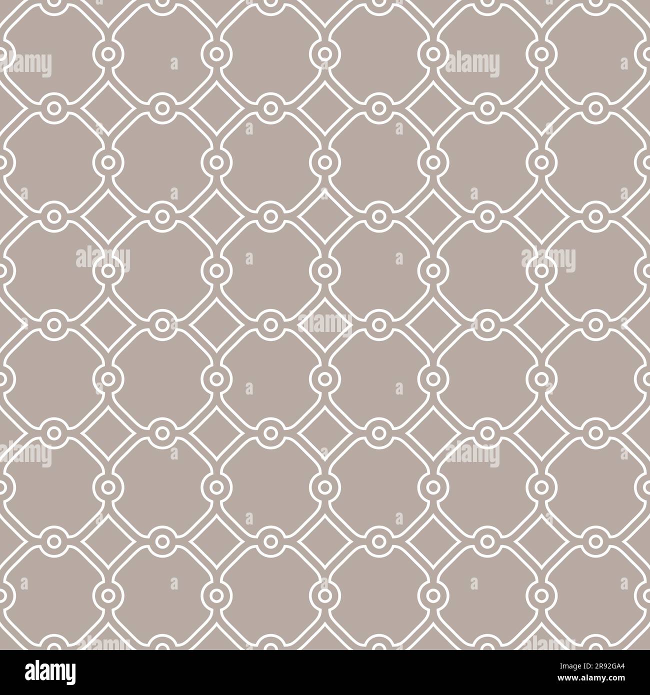 Seamless vector ornament in arabian style. Geometric abstract brown and ...