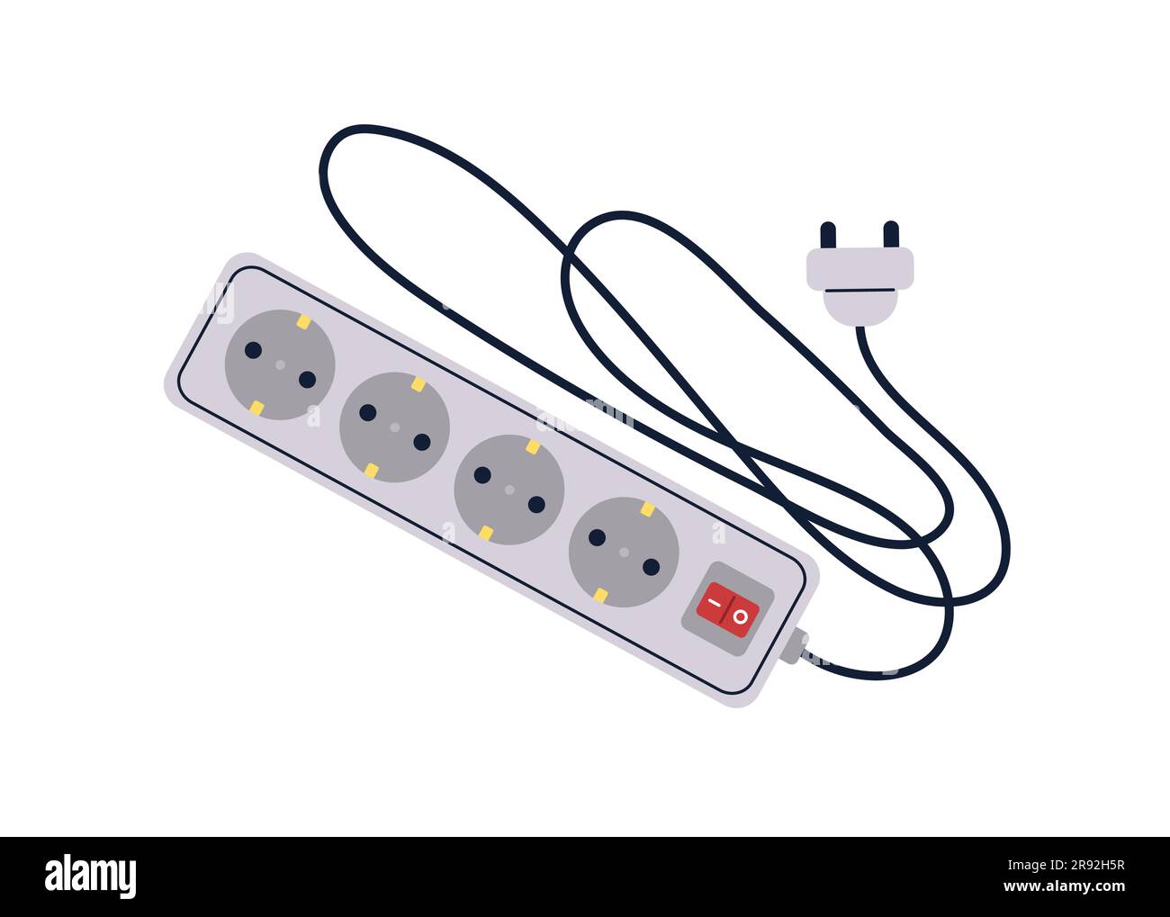 Household ac splitter sticker concept stock vector image art alamy