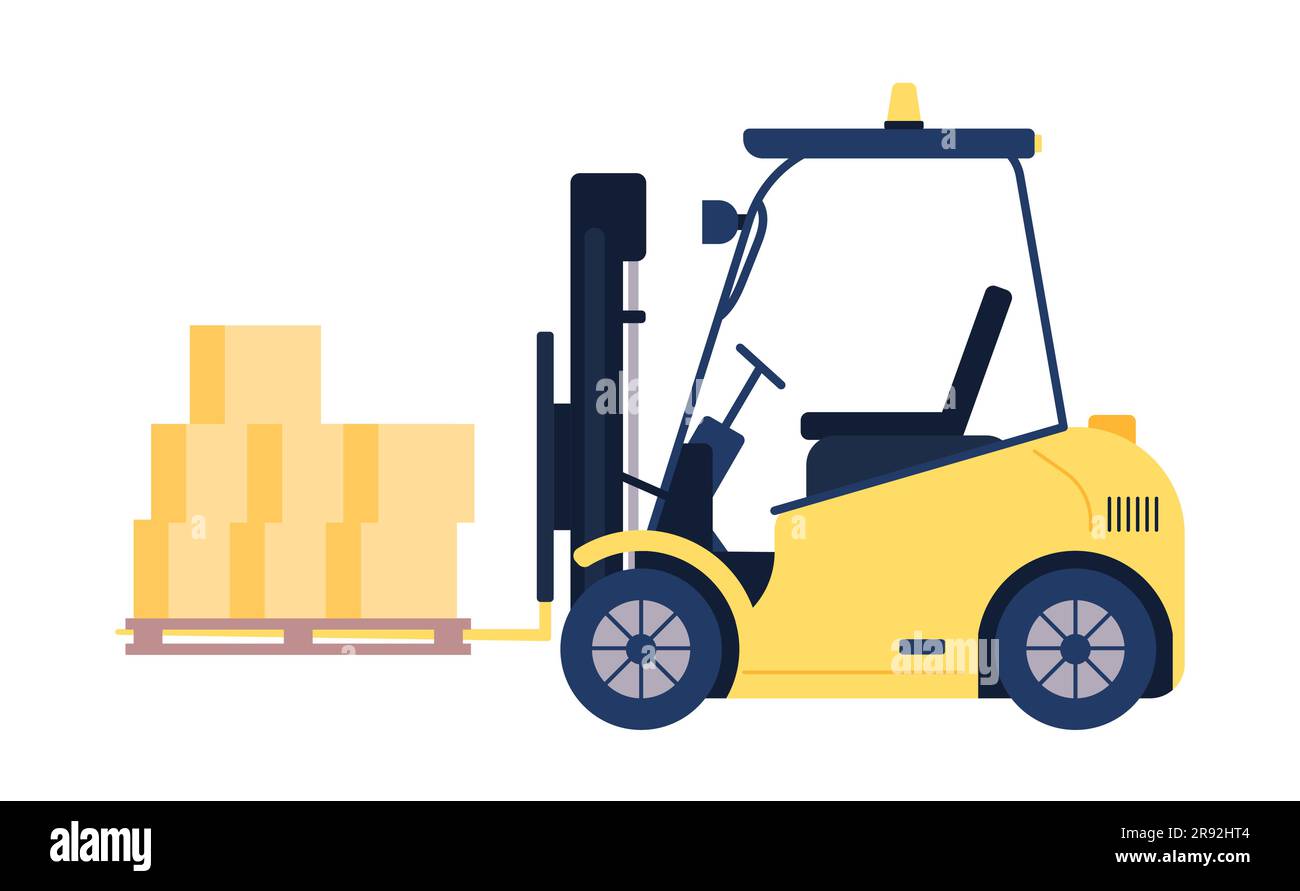 Loader with boxes concept Stock Vector Image & Art - Alamy
