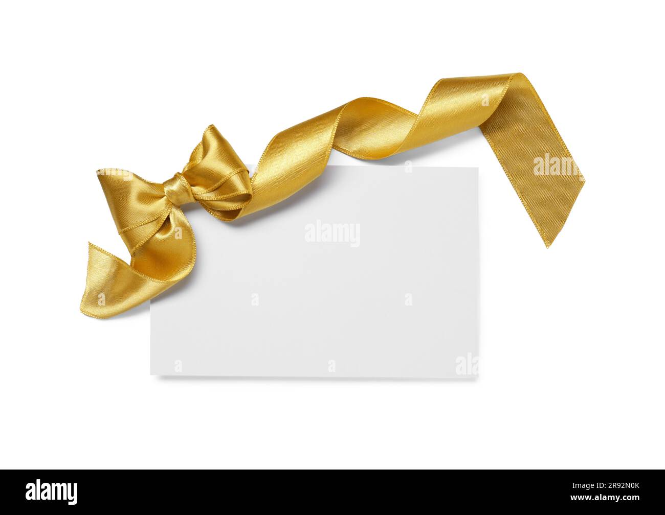 Premium PSD  White gift voucher with gold ribbon and bow discount coupon  isolated on transparent backckground