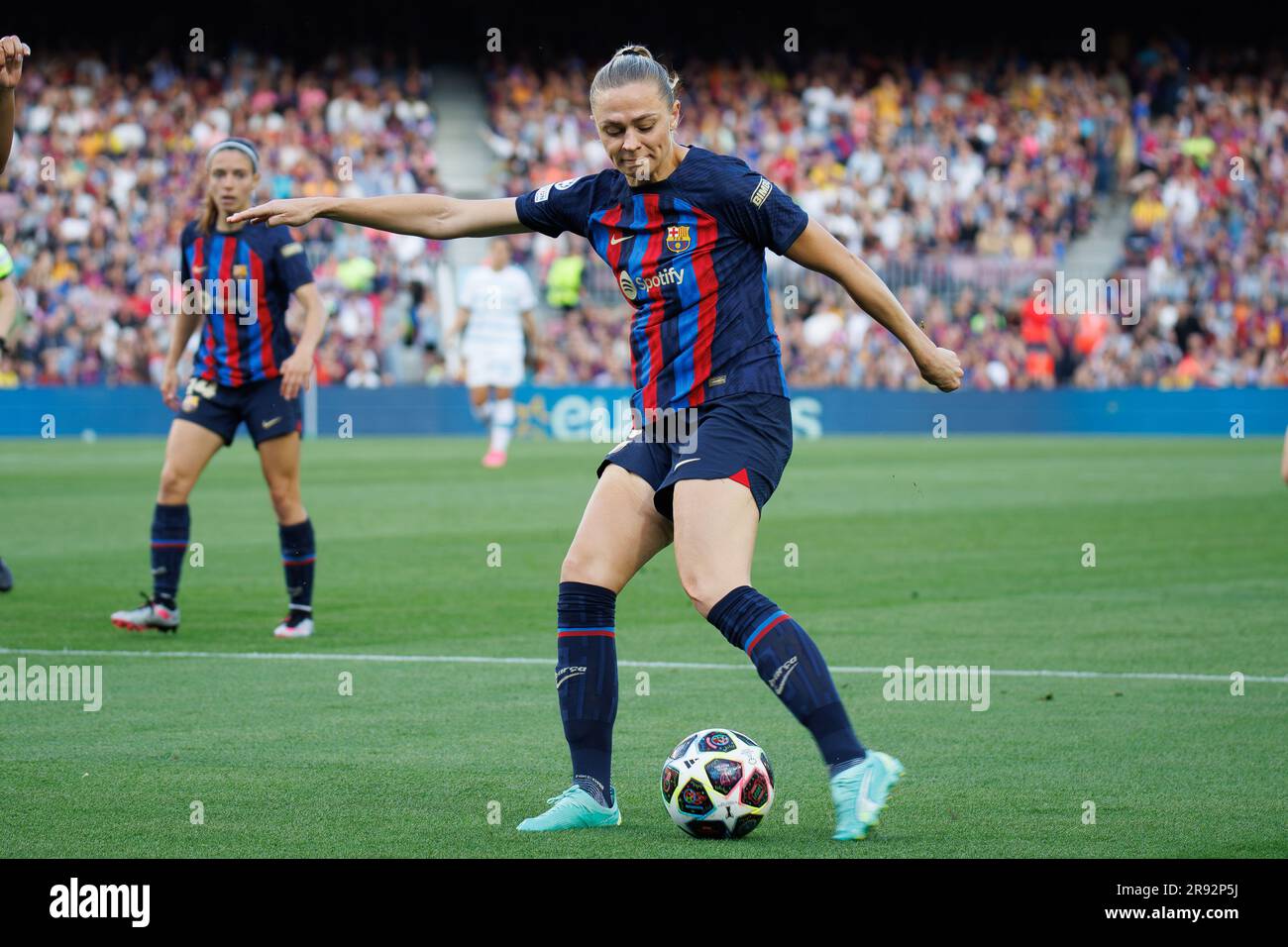 BARCELONA - APR 27: Rolfo in action during the Women's Champions League ...