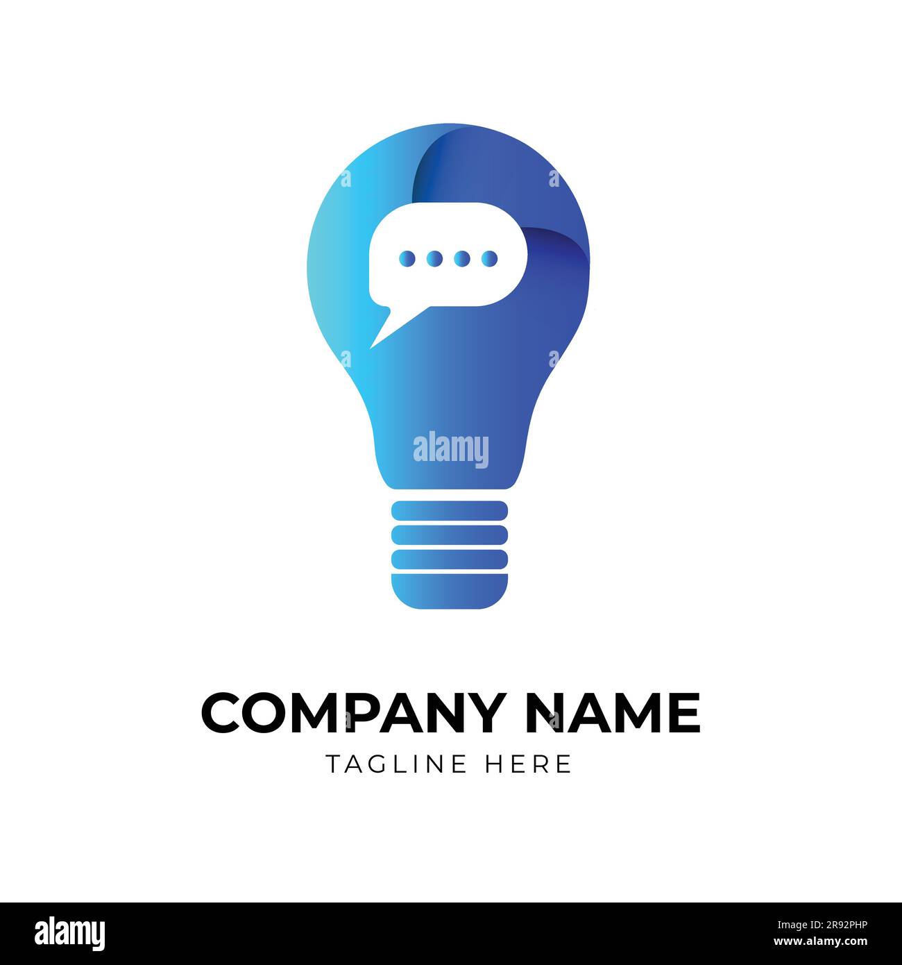 vector idea bulb modern logo design Stock Vector Image & Art - Alamy