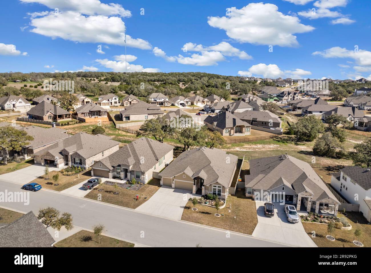 a residential neighborhood Stock Photo