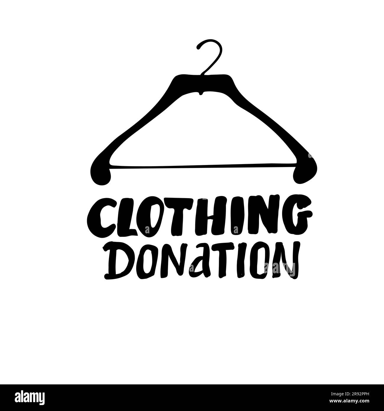 Clothing donation flat vector poster template. Thrift shop, second hand