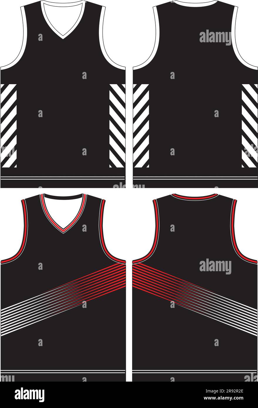 Basketball Jersey Mock ups Templates Stock Vector Image & Art - Alamy