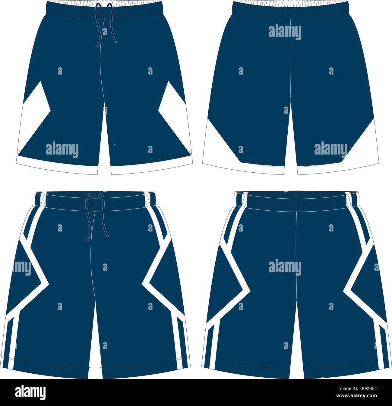 Basketball Shorts Mock ups Templates Stock Vector Image & Art - Alamy