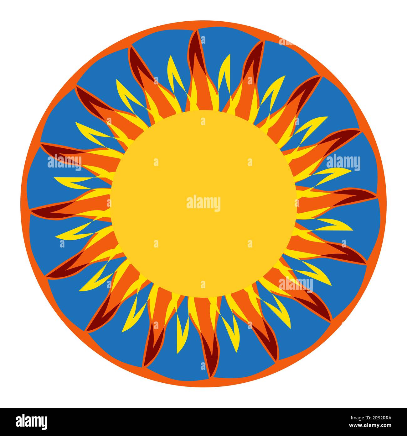 Sun Mosaic vector illustration Isolated on white background Stock ...