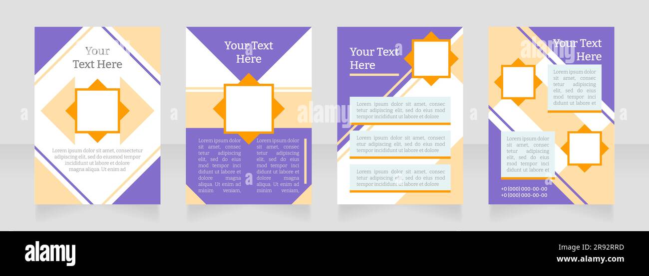 Strategic Guideposts Layout Develop strategic plan blank brochure layout design Stock Vector Image ...