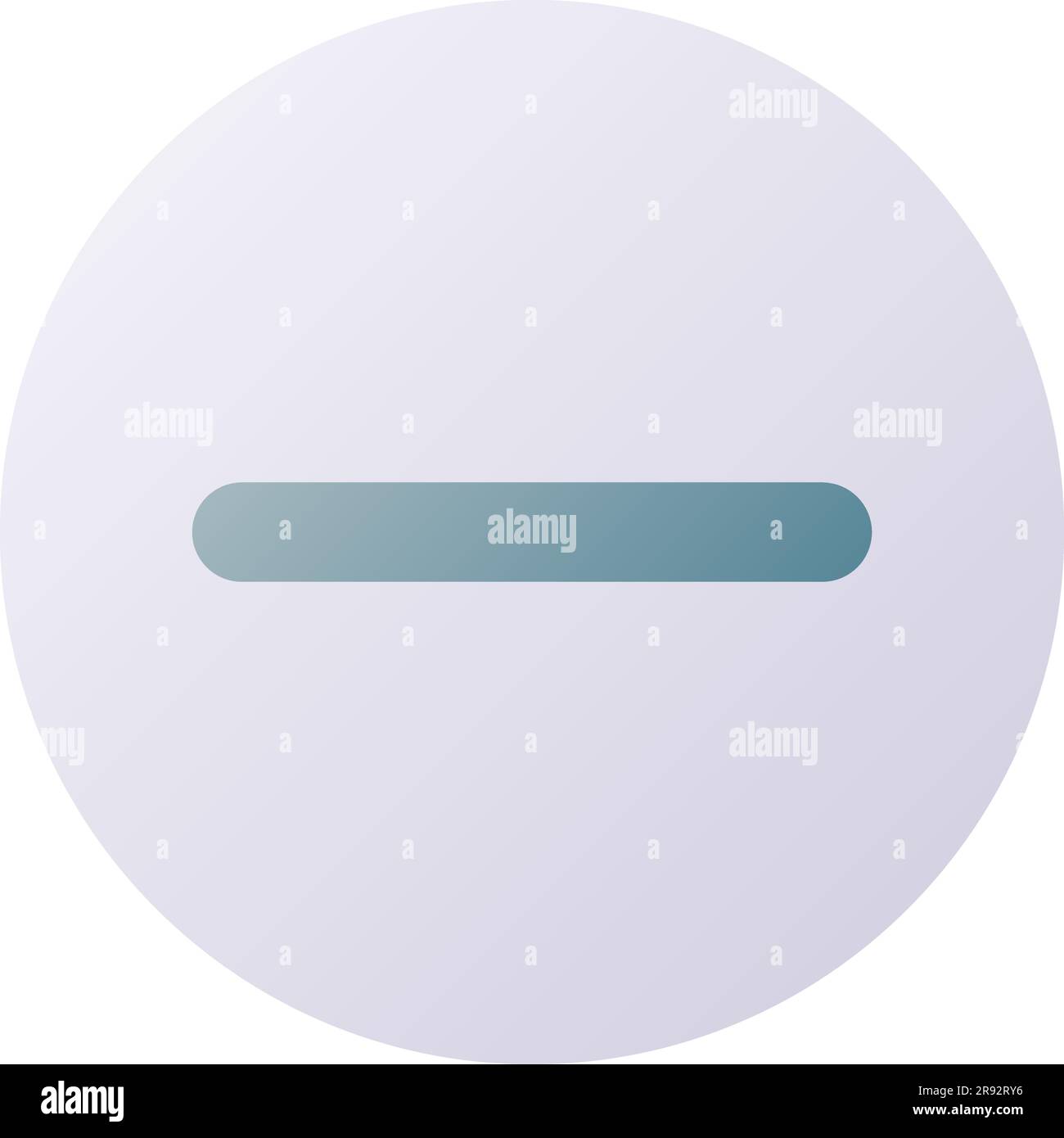 Subtraction button pixel perfect flat gradient two-color ui icon Stock Vector