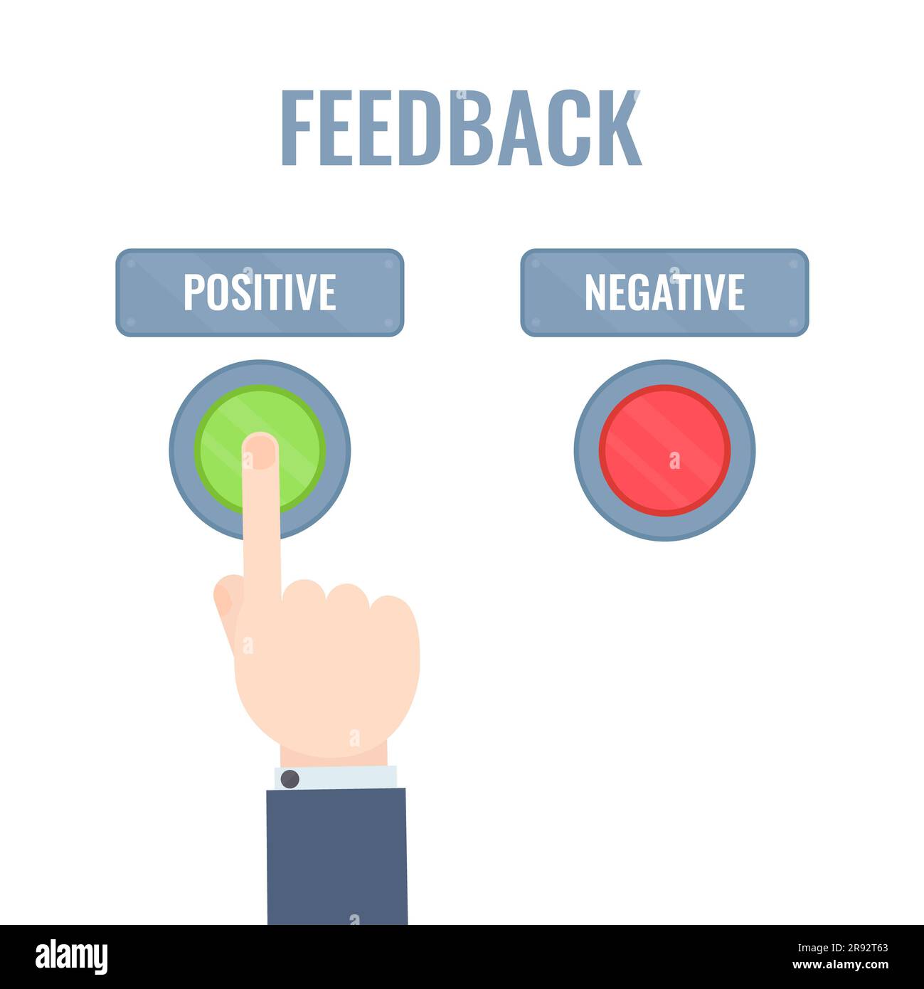 Customer feedback, conceptual illustration Stock Photo