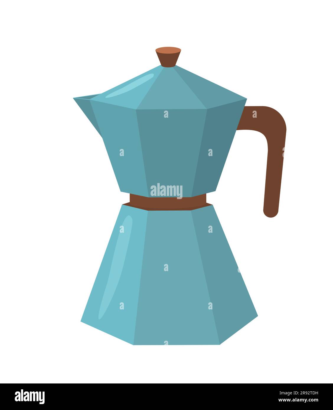 Kitchen teapot sticker concept Stock Vector