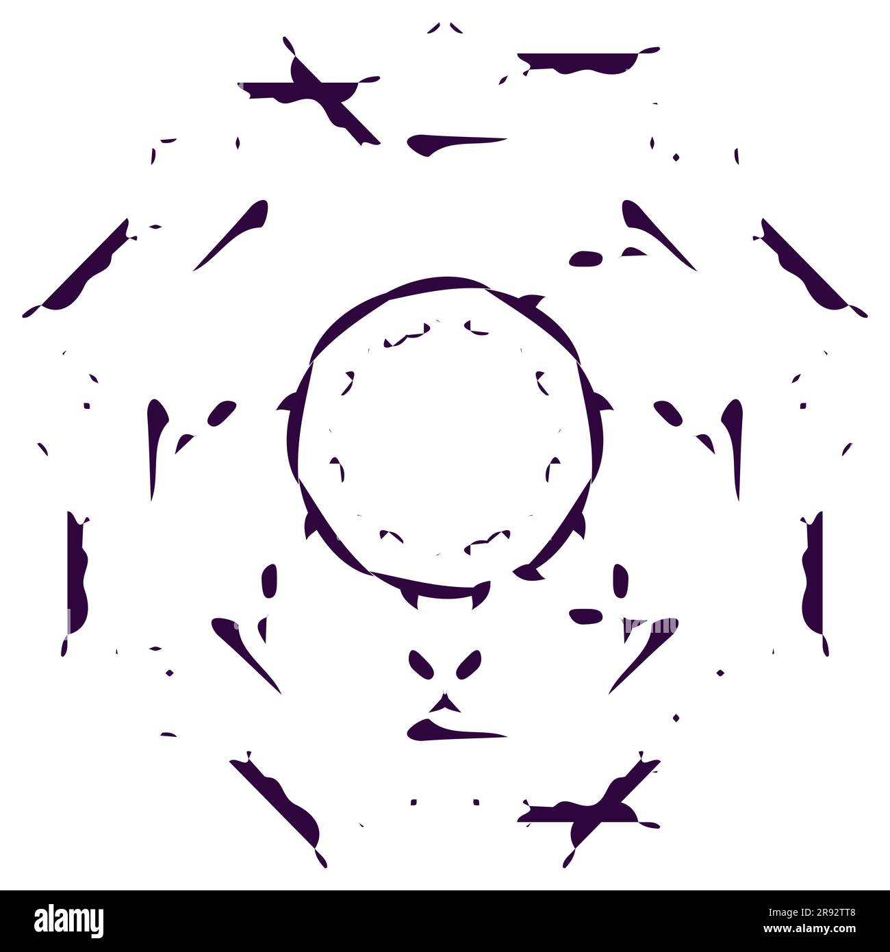 Abstract pattern Vector illustration Isolated on white background Stock ...