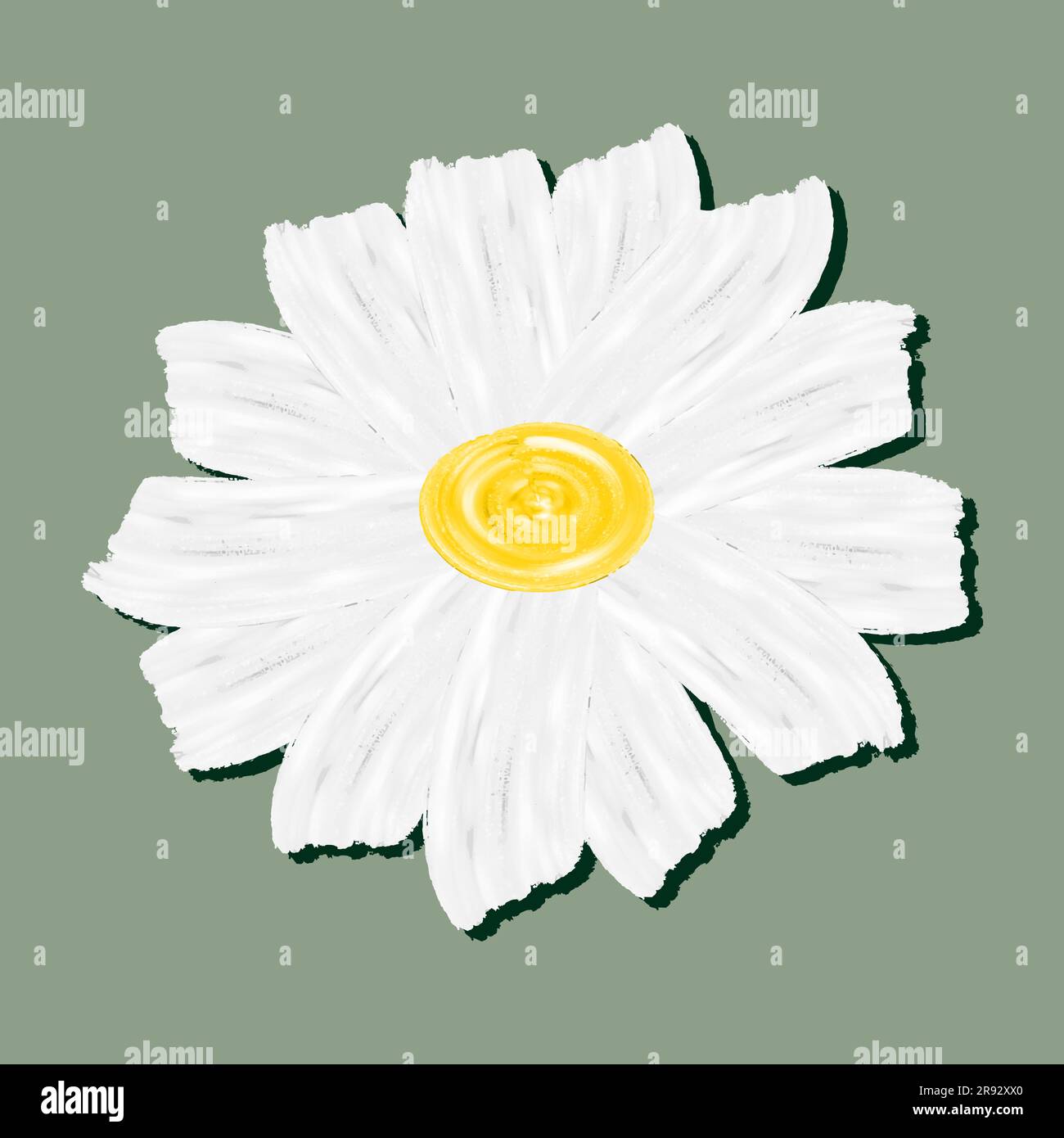 Daisy flower nature line art design t-shirt