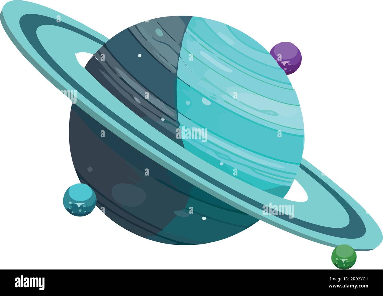 space outer planets around of saturn Stock Vector Image & Art - Alamy